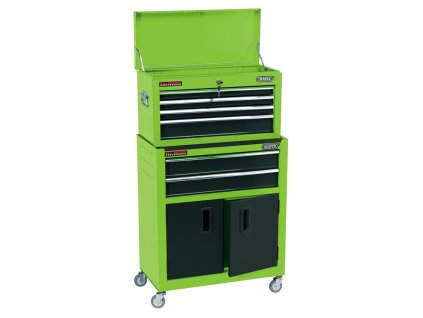 429542 Draper Tools Combo Roller Cabinet and Tool Chest 61,6x33x99,8 cm Green