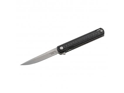 Herbertz 568612 jednoručný vreckový nôž 9cm, CNC frézovaný G10, čierna