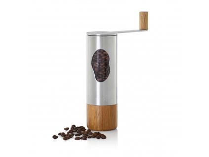 AdHoc MC02 Ručný mlynček na kávu Mrs. BEAN nerez/akácia