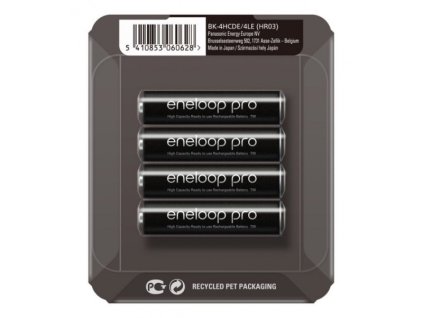 Akumulátor Ni-MH AAA PANASONIC ENELOOP PRO 930 mAh 4ks slide