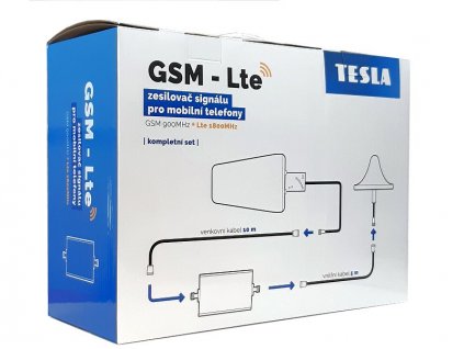 Tesla GSM-LTE zosilňovač/opakovač 900/1800 MHz - kompletná sada