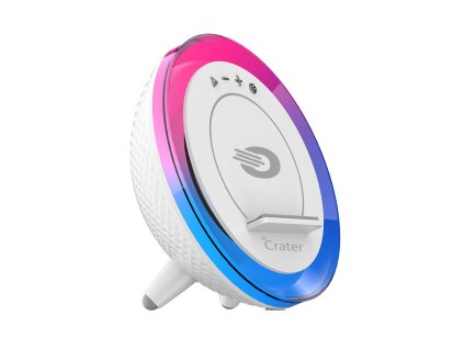 ORAVA Crater-9 Nočná lampa s RGB svetlom, nabíjačkou smartfónu a reproduktorom