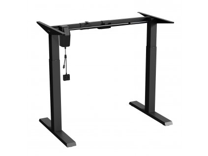 Elektricky výškovo nastaviteľný stôl Ergo Office, max. výška 123 cm, max. hmotnosť 70 kg, bez stolovej dosky, čierny, ER-403B