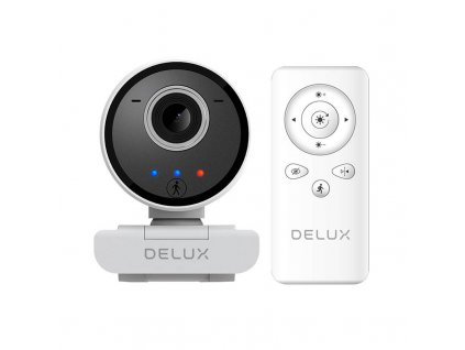 Inteligentná webová kamera so sledovaním a zabudovaným mikrofónom Delux DC07 (biela) 2MP 1920x1080p