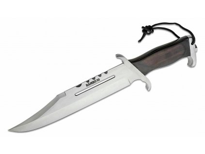 Rambo 9296 III Standard Edition zberateľský nôž 33 cm, tvrdené drevo, kožené puzdro