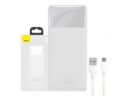 Powerbank Baseus Bipow 20000mAh, 20W (biela)