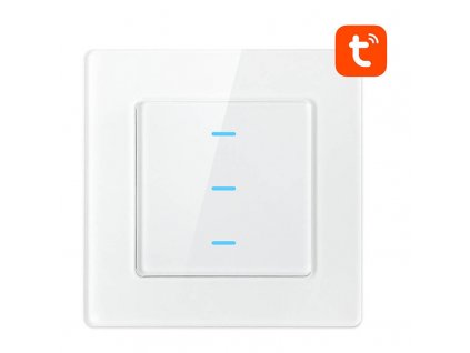 Inteligentný vypínač svetla WiFi Avatto N-TS10-W3 3 Way TUYA (biely)