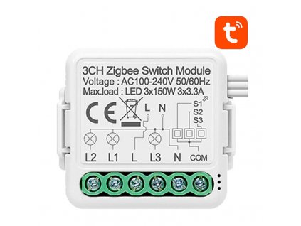 Chytrý spínací modul ZigBee Avatto N-ZWSM01-3 TUYA