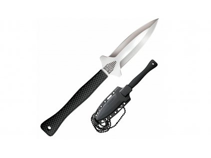 Cold Steel 49NDE Hide Out nôž na krk 7,6 cm, čierna, Grivory, puzdro Secure-Ex