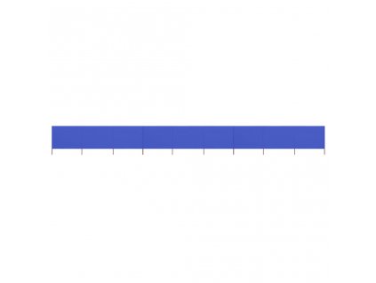 Multidom 9-panelová zábrana proti vetru látková 1200x120 cm azúrovo-modrá