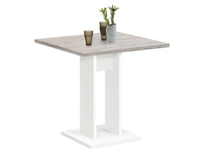FMD Jedálenský stolík 70 cm pieskovo-dubový a biely