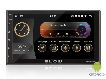 Autorádio BLOW AVH-9930 s OS Android 11, MP3, USB, FM, GPS