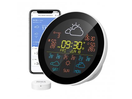 Meteorologická stanice TESLA Device MS360 s Tuya systémem, ext. sensor