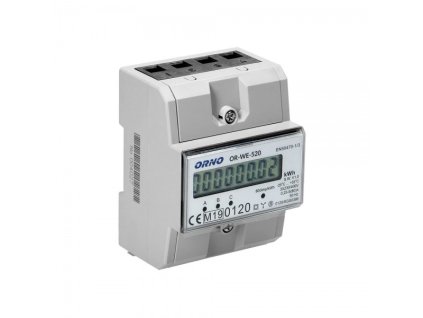 Elektromer 3-fázový LCD ORNO WE-520 s certifikátom MID