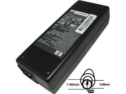 Napájací adaptér 90W 18,5V, 7.4x5.0, originál HP