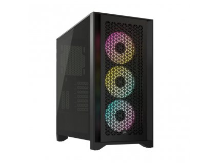 CORSAIR iCUE 4000D RGB AIRFLOW/Midi Tower/Transpar./Černá