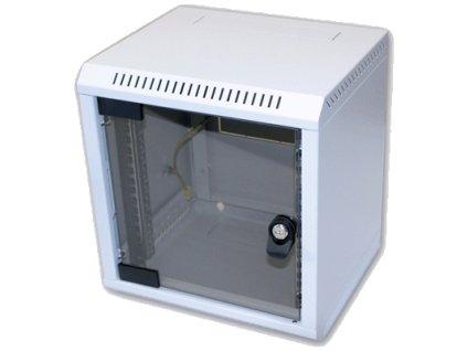 10'' rack jednodielny 6U/260 TRITON šedý dvere sklo