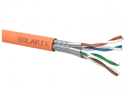 Instalační kabel Solarix CAT7A SSTP LSOHFR B2<sub>ca</sub>-s1,d1,a1 1200 MHz 500m/cívka SXKD-7A-1200-SSTP-LSOHFR-B2ca