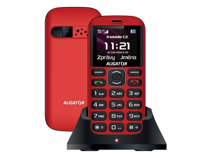 ALIGATOR A720 4G Sen.červeno-čiern+st.nab.