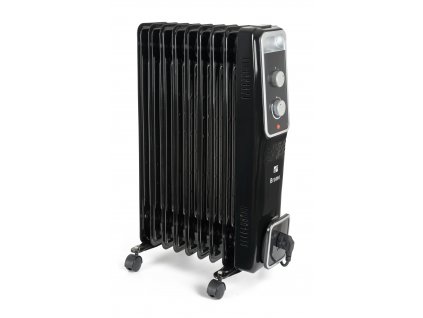 Olejový radiátor G21 Bromo čierny, 9 rebier, 2000 W