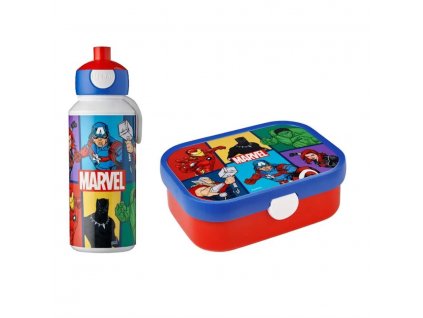 Mepal dětský svačinový set Campus Avengers (box + láhev na vodu)