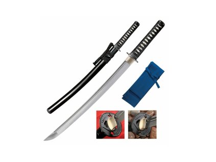 Cold Steel 88BWW Wakizashi japonský meč 54,3 cm, drevo/koža, drevené puzdro
