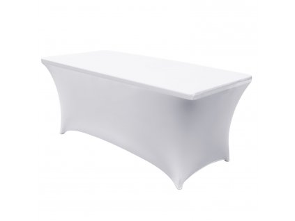 Pružný obrus na cateringový stôl biely GreenBlue, 180x75x74cm, Spandex, GB371