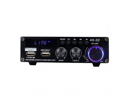 Zvukový zosilňovač Blitzwolf AS-22, 45 W, Bluetooth 5.0, USB + diaľkové ovládanie (čierny)