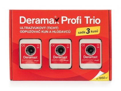 Odpudzovač Deramax Profi Trio- plašič a odpudzovač hlodavcov