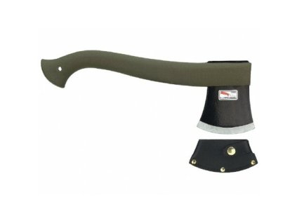 Morakniv 1-1991 outdoor sekera 11,5 cm, čierna, zelená, plast, kožené puzdro