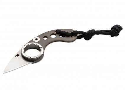 Pierre Supper 01PE006 La Griffe Pliante vreckový nôž na krk 3,7 cm, hnedá, G10, puzdro Kydex