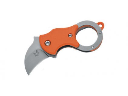FX-535 O FOX knives FOX MINI-KA FOLDING KNIFE ORANGE NYLON HNDL-1.4116 STAINLESS ST. SANDBLASTED BLD