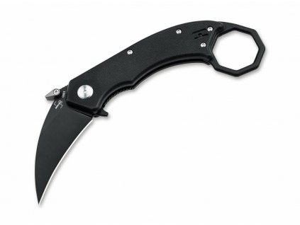 Böker Plus 01BO515 HEL KARAMBIT vreckový karambit 6,1 cm, čierna, G10, spona, nylonové puzdro