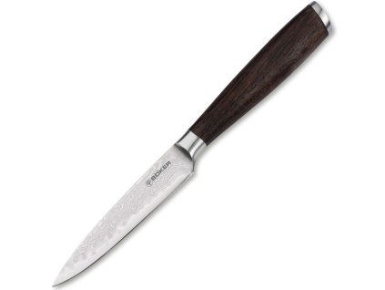 Böker Manufaktur Solingen 130950DAM Meisterklinge nôž na zeleninu 9 cm, damašek, dubové drevo