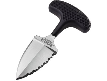 Cold Steel 43XLS Urban Edge 50/50 Edge tlačná dýka 6,4 cm, čierna, Kray-Ex, puzdro Secure-Ex
