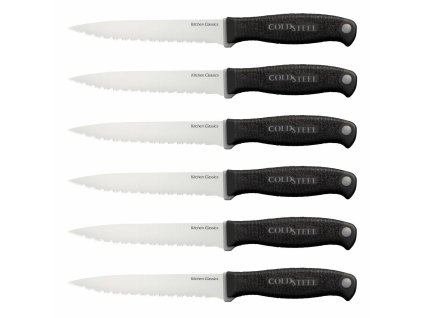 59KSS6Z Cold Steel Six Steak Knife Set (Kitchen Classics)