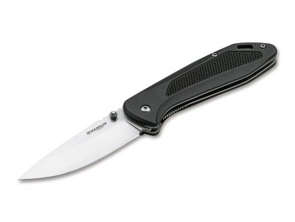 Magnum 01RY302 Advance Checkering Black vreckový nôž 9 cm, čierna, hliník