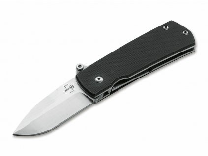 Böker Plus 01BO361 Shamsher automatický nôž 5 cm, čierna, G10, nylonové puzdro