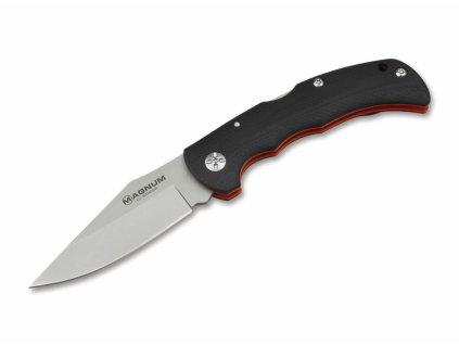 Magnum 01SC078 MOST WANTED vreckový nôž 9 cm, čierno-červená, G10