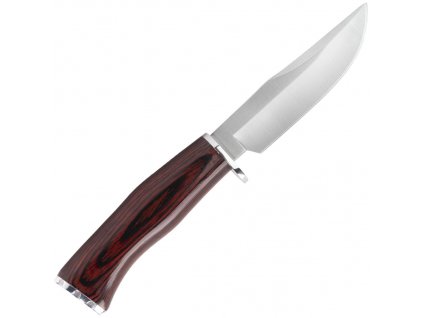 BRACO-11R Muela 110mm blade, coral pakkawood and stainless steel guard