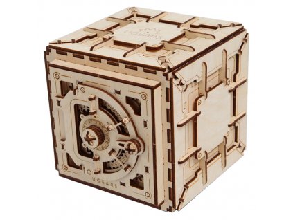 Ugears 3D drevené mechanické puzzle Trezor