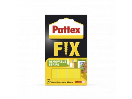 1486128 Pattex Super Fix oboustranné lepicí proužky - 2 kg, 10x (4cm x 2cm)