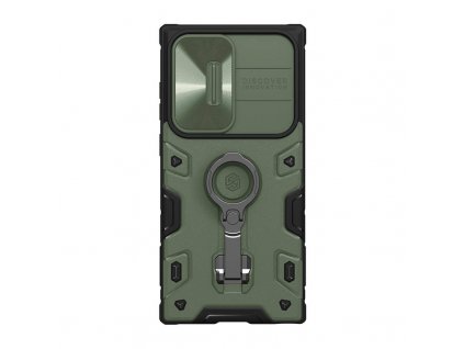 Nillkin CamShield Armor Pro puzdro pre Samsung Galaxy S23 Ultra (tmavo zelené)