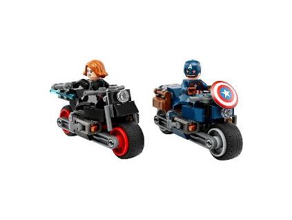 Black Widow a Captain America na motorká