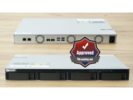 QNAP TS-435XeU-4G (2,2GHz, 4GB RAM, 4x SATA, 2x M.2 NVMe, 2x 2,5GbE, 2x 10GbE SFP+, malá hloubka)