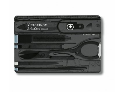 Victorinox 0.7133.T3B1 SwissCard Onyx imitácia platobnej karty, 10 funkcií, čierna, blister
