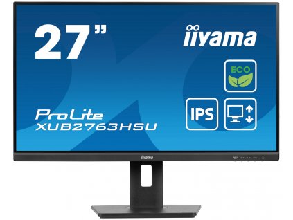 iiyama ProLite/XUB2763HSU-B1/27''/IPS/FHD/100Hz/3ms/Black/3R