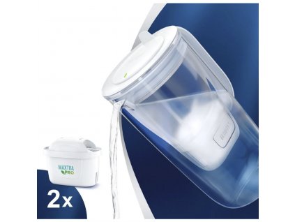 Brita Glass Bottle Model One skleněná filtrační konvice 2,5 l + 2 ks filtru Maxtra Pro Plus Performance