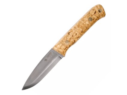 Casstrom CASS-10804 Woodsman Curly birch nôž do prírody 8,9 cm, drevo kučeravej brezy, puzdro