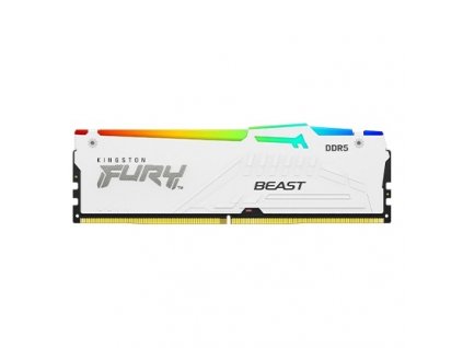 Kingston FURY Beast White/DDR5/32GB/6000MHz/CL40/1x32GB/RGB/White